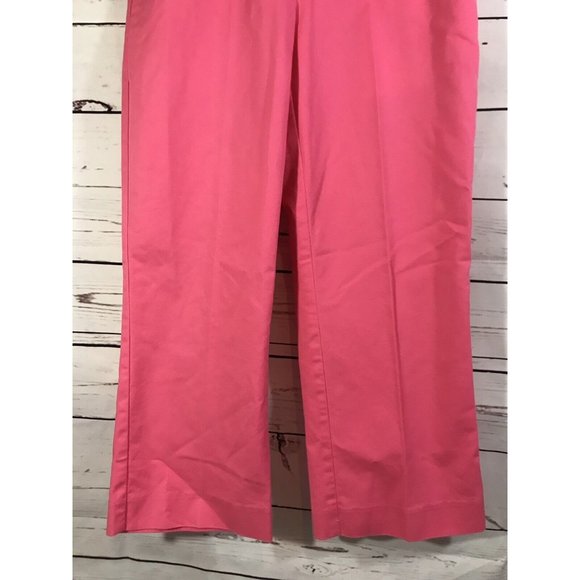 Liz Claiborne Michaela Capris Womens Sz 4 Short Hot Pink Stretch Ladies Spring - Picture 2 of 5